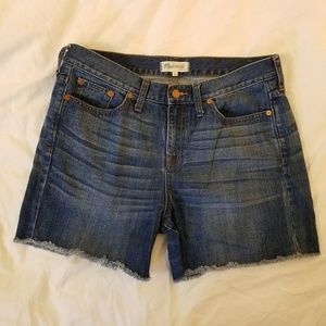 Madewell Blue Denim Jean Cutoff Shorts